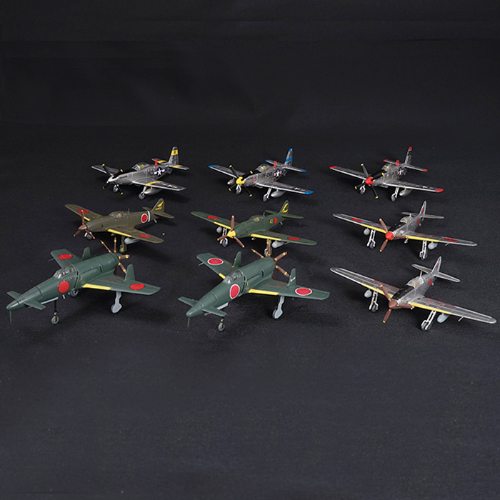 最も激安1/144　F-toys　エフトイズ　ウイングキットコレクション　Vol.10　WW2　アメリカ海軍機編　10箱セット 軍用機