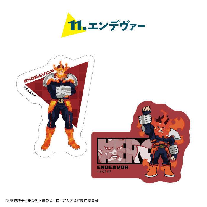 僕のヒーローアカデミア<br>Wダイカットクリアステッカー