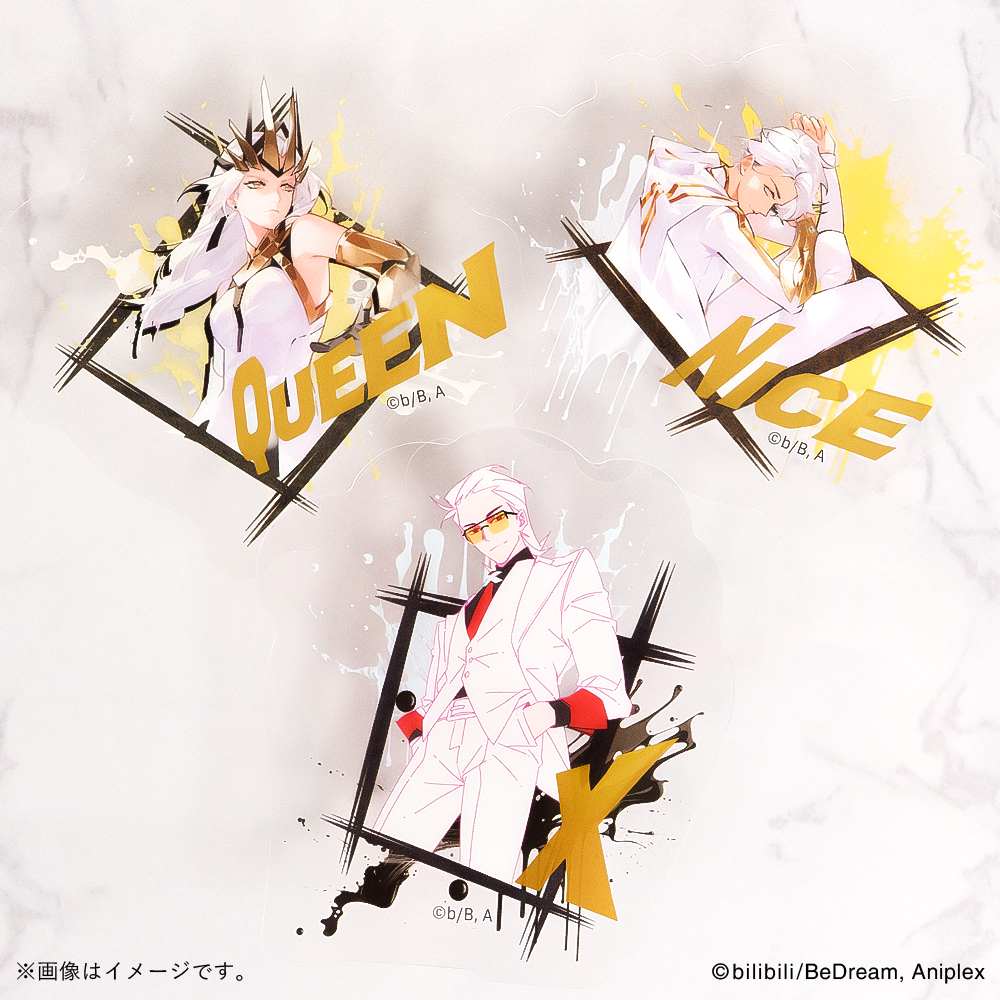 アニメ「TO BE HERO X」<br>ダイカットクリアステッカーガム