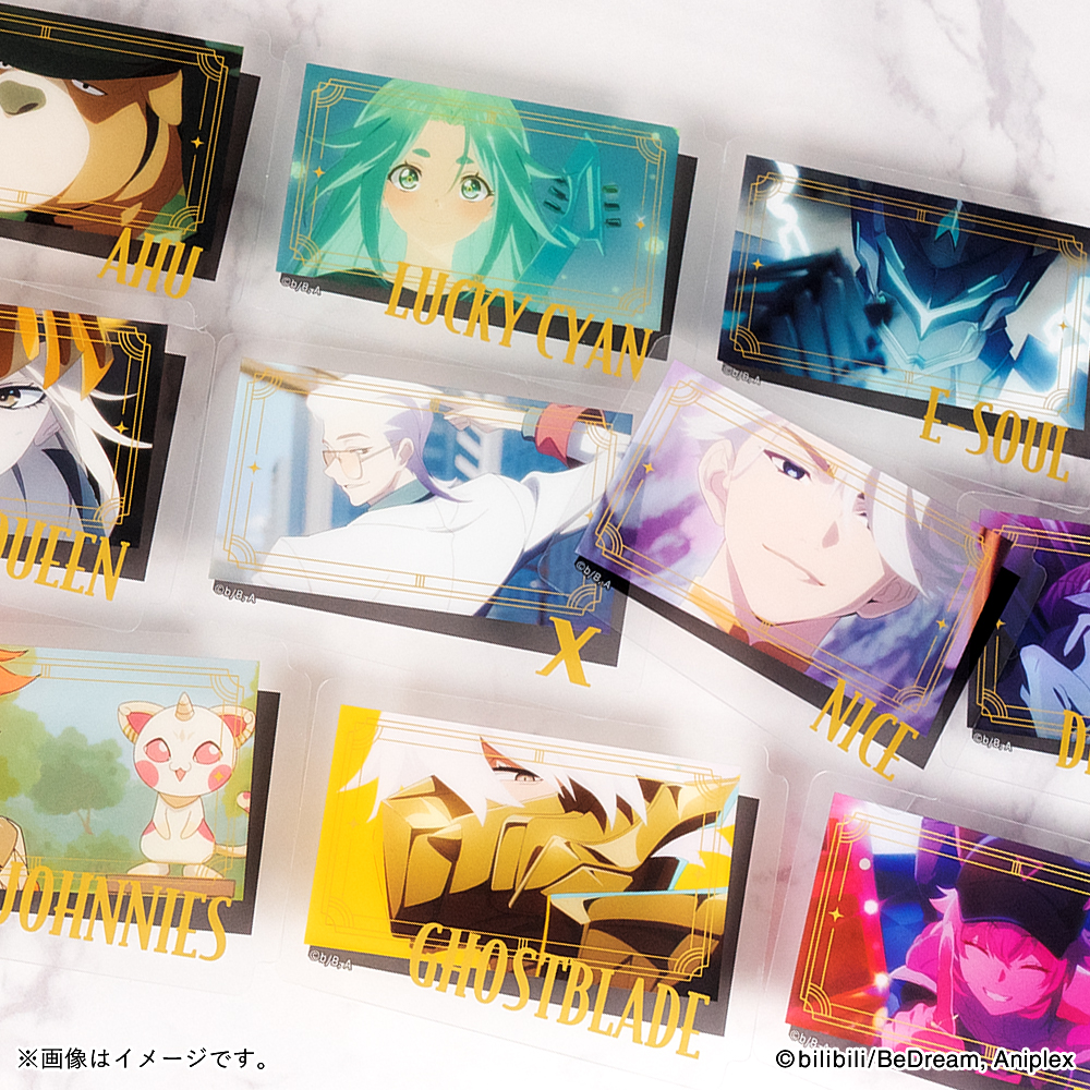 アニメ「TO BE HERO X」<br>ダイカットクリアステッカーガム