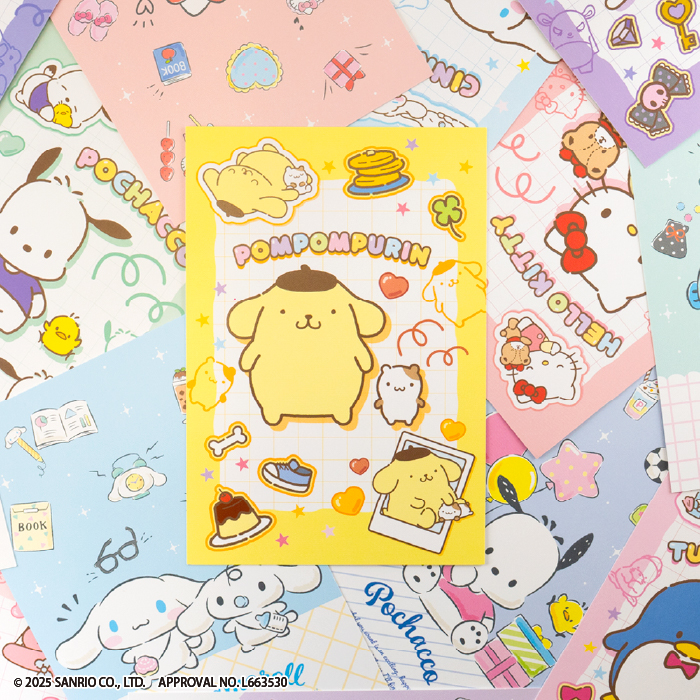 サンリオキャラクターズ<br>ポストカードガム<br>ｗith my friends