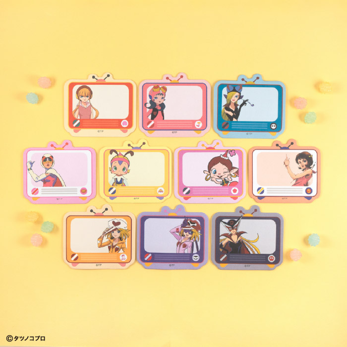 タツノコプロ ガールズコレクション<br>ダイカットふせんガム