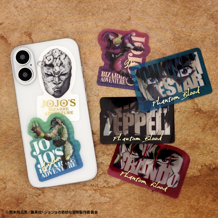 ジョジョの奇妙な冒険<br>ファントムブラッド・戦闘潮流<br>ダイカットクリアステッカーガム