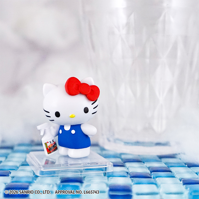 サンリオキャラクターズ×【激落ちくん】<br>がんばれおふろのおそうじフィギュア<br><コロコロビレッジ>