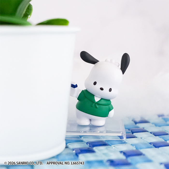 サンリオキャラクターズ×【激落ちくん】<br>がんばれおふろのおそうじフィギュア<br><コロコロビレッジ>